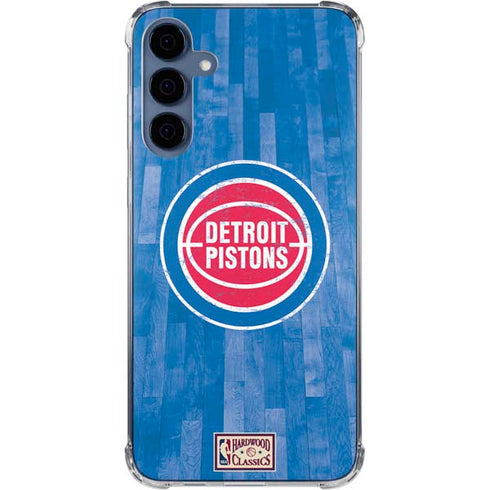 NBA Detroit Pistons Hardwood Classics Galaxy A35 5G Clear Case